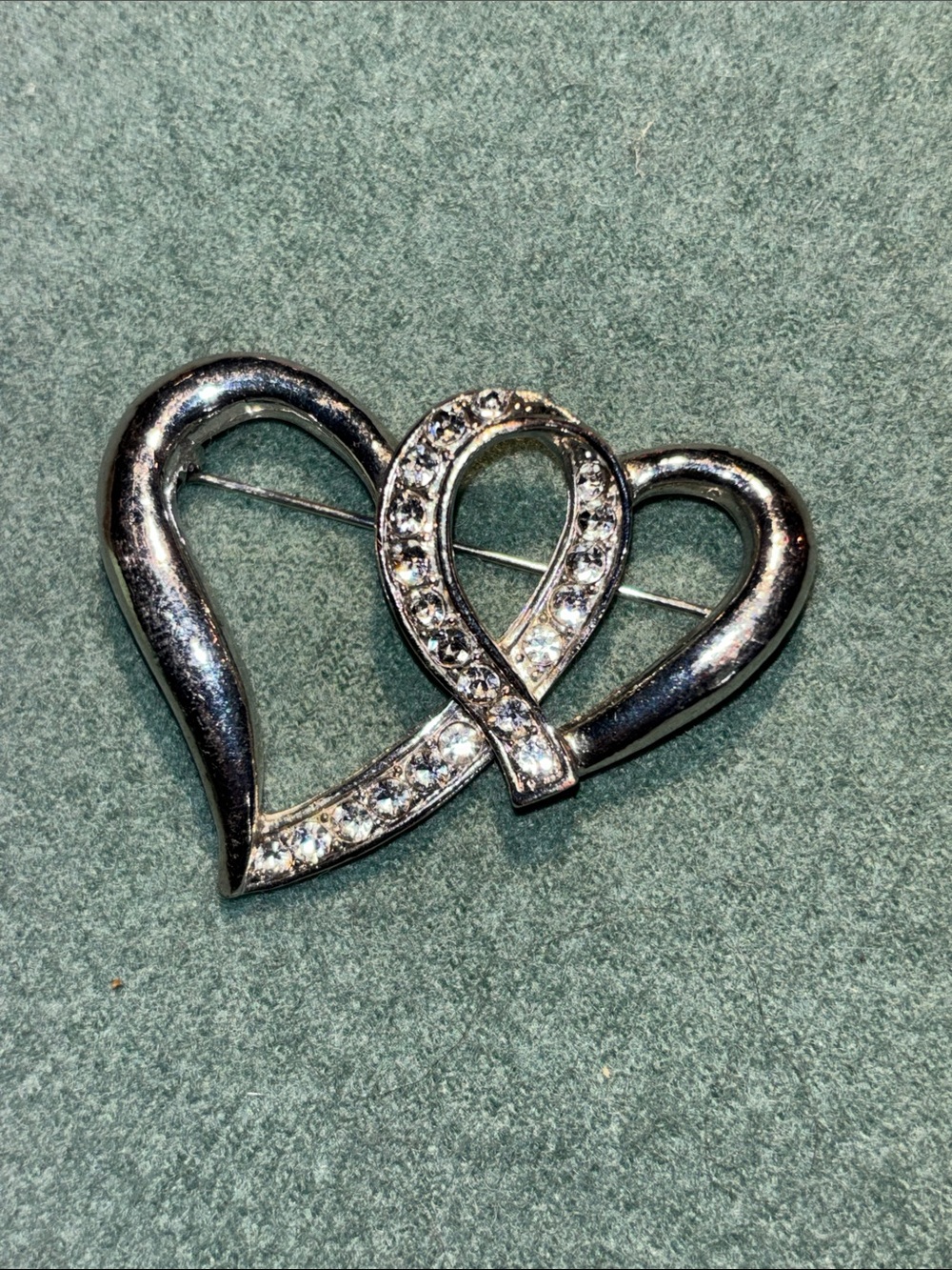 Vintage heart brooch